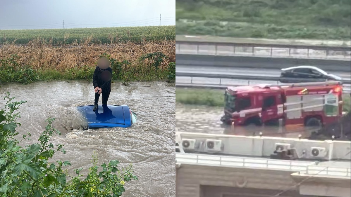 Женщина на крыше затопленного автомобиля ждала помощи