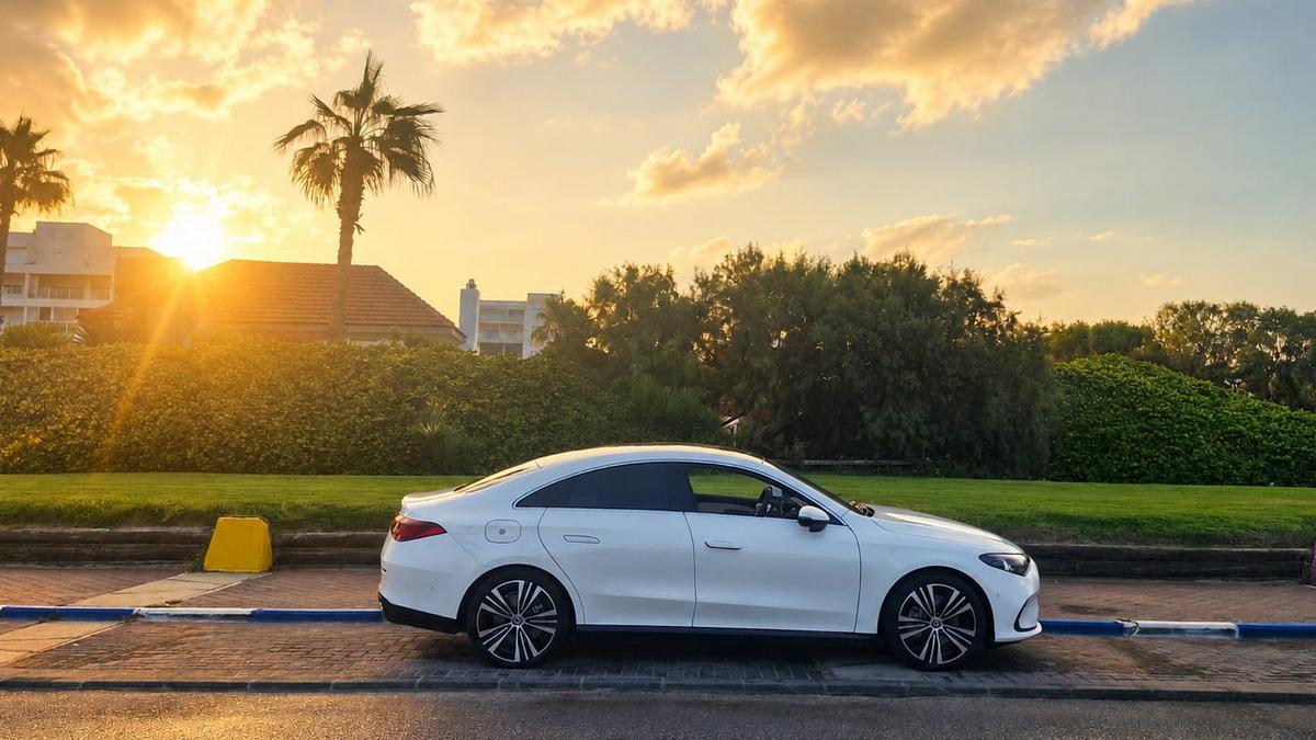 Электромобиль Mercedes CLA, тест-драйв