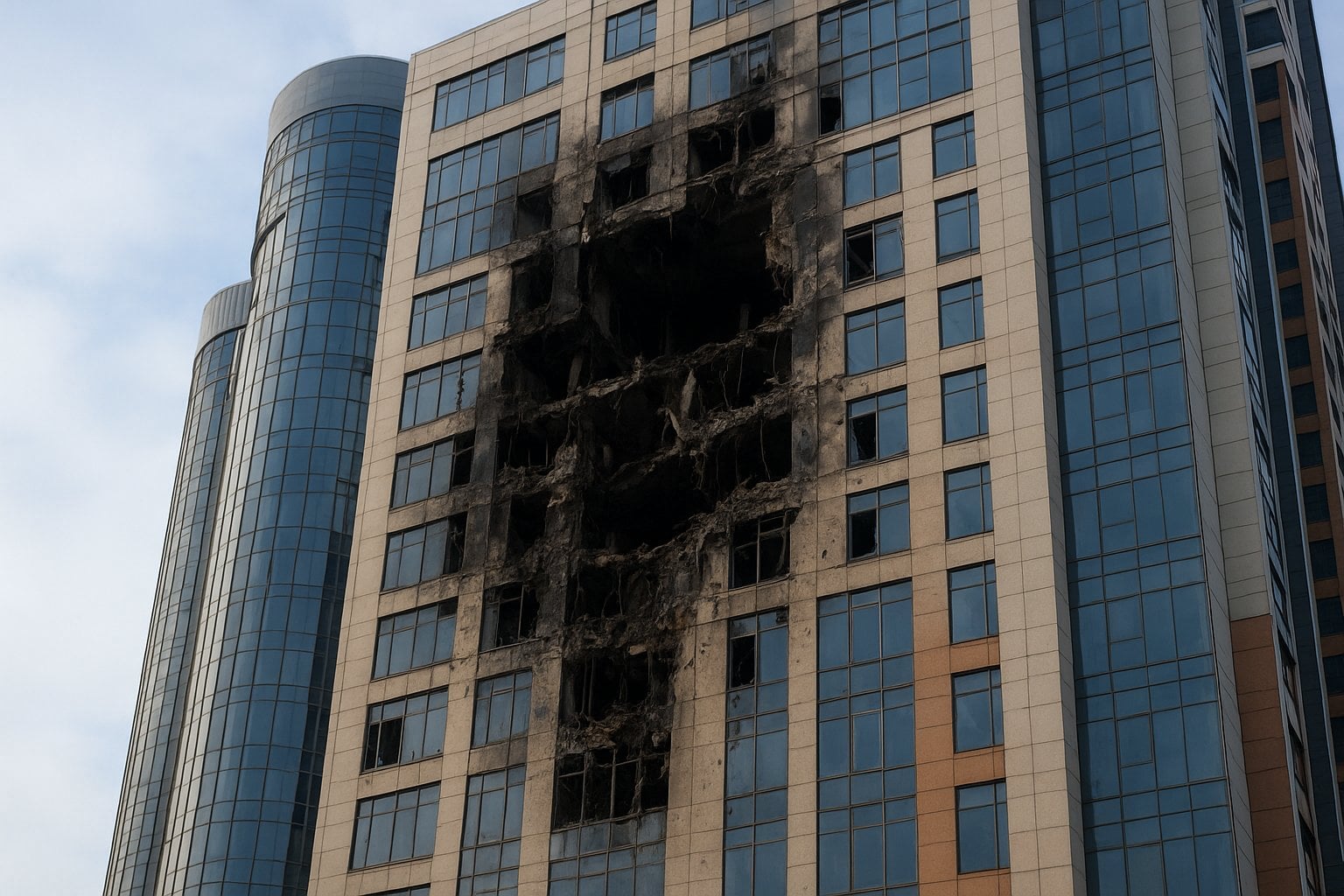 Взрыв в Грозном: дрон атаковал роскошный комплекс